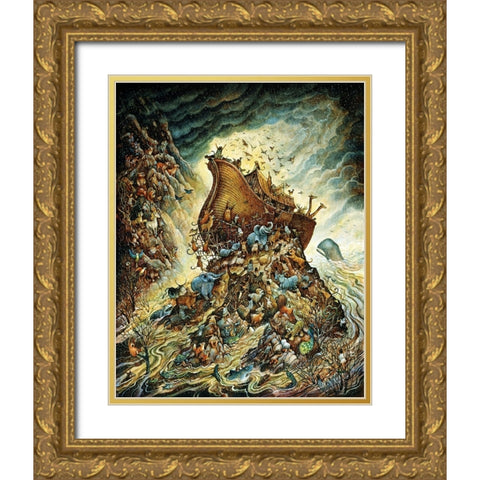 The Flood Gold Ornate Wood Framed Art Print with Double Matting by Bell, Bill