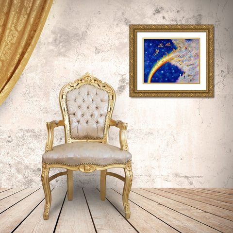 Rainbow Bridge Gold Ornate Wood Framed Art Print with Double Matting by Bell, Bill