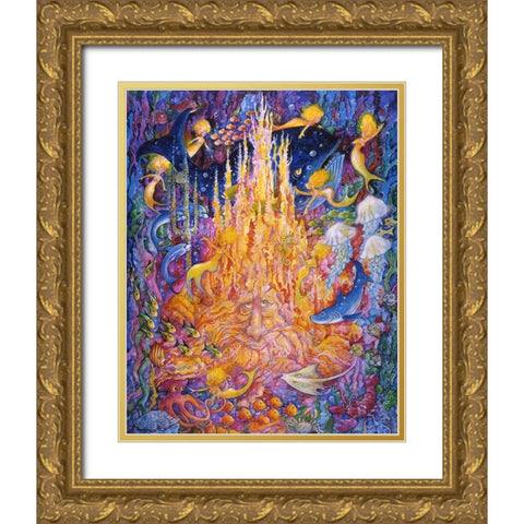 Kingdom Of The Sea Gold Ornate Wood Framed Art Print with Double Matting by Bell, Bill