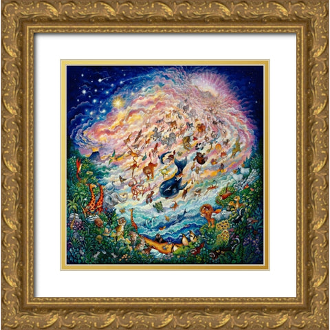 In The Beginning  Gold Ornate Wood Framed Art Print with Double Matting by Bell, Bill