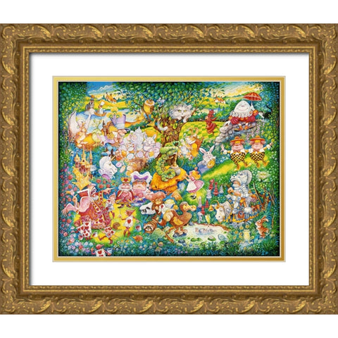 Wild Wonderland Gold Ornate Wood Framed Art Print with Double Matting by Bell, Bill
