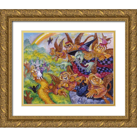 The Wicked Witch Gold Ornate Wood Framed Art Print with Double Matting by Bell, Bill