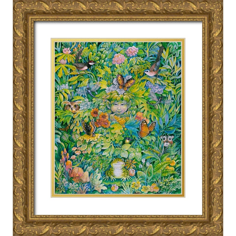The Pixie Gold Ornate Wood Framed Art Print with Double Matting by Bell, Bill