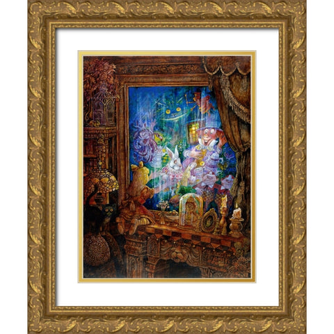 Through The Looking Glass Gold Ornate Wood Framed Art Print with Double Matting by Bell, Bill