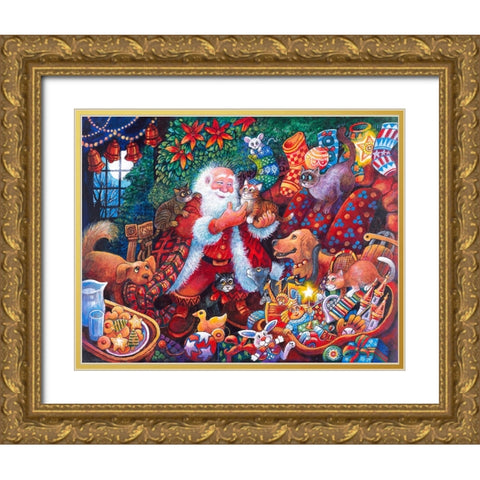 Night B4 P Gold Ornate Wood Framed Art Print with Double Matting by Bell, Bill