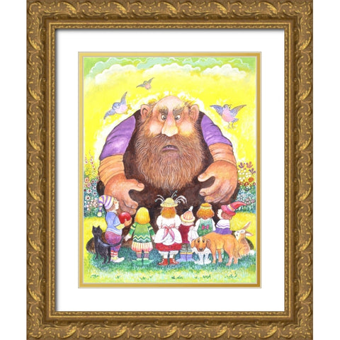 The Selfish Giant #13 Gold Ornate Wood Framed Art Print with Double Matting by Bell, Bill