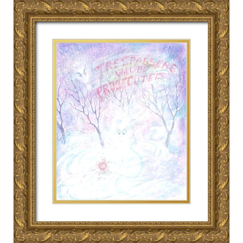 The Selfish Giant #18 Gold Ornate Wood Framed Art Print with Double Matting by Bell, Bill