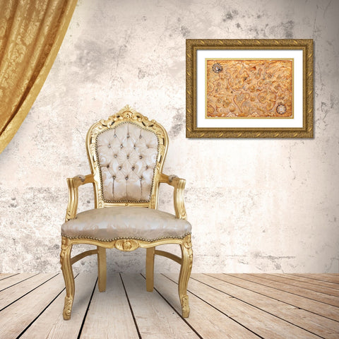 Cat History Gold Ornate Wood Framed Art Print with Double Matting by Bell, Bill