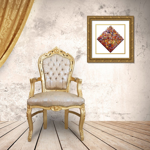 Antique Attic Gold Ornate Wood Framed Art Print with Double Matting by Bell, Bill