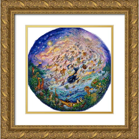 In The Beginning (Pc) Gold Ornate Wood Framed Art Print with Double Matting by Bell, Bill