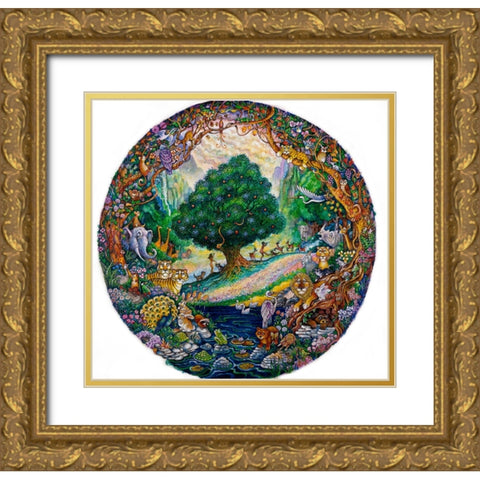 Paradise (Pc) Gold Ornate Wood Framed Art Print with Double Matting by Bell, Bill
