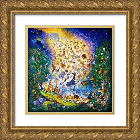 The Joy Of Creation Gold Ornate Wood Framed Art Print with Double Matting by Bell, Bill