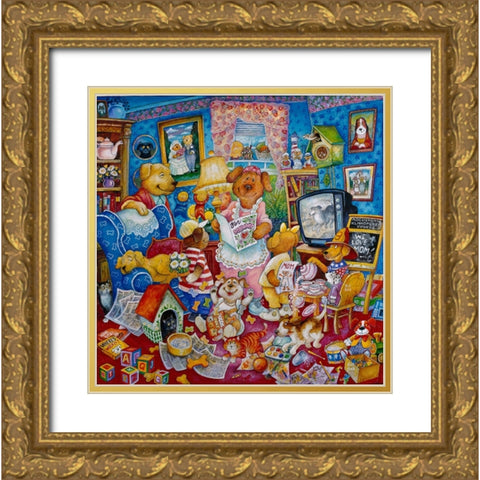 Mutters Day Gold Ornate Wood Framed Art Print with Double Matting by Bell, Bill