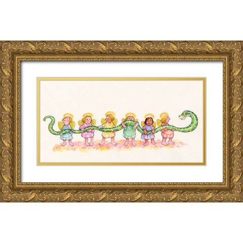 15B Gold Ornate Wood Framed Art Print with Double Matting by Bell, Bill