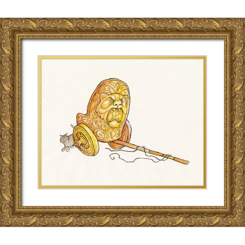 12A - Trojan Gold Ornate Wood Framed Art Print with Double Matting by Bell, Bill