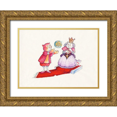 29A - Columbus Gold Ornate Wood Framed Art Print with Double Matting by Bell, Bill