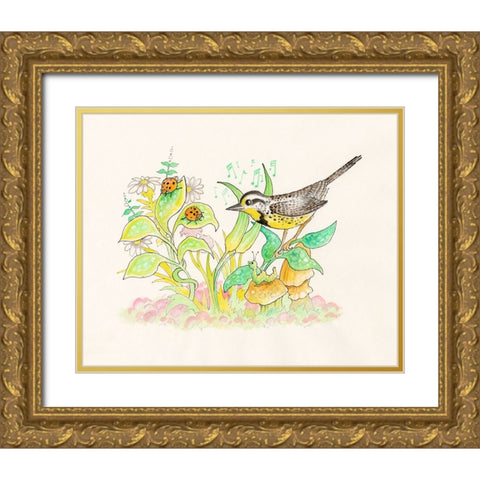 29A Gold Ornate Wood Framed Art Print with Double Matting by Bell, Bill