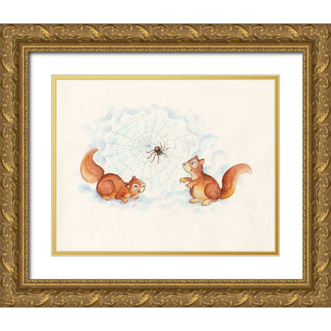 31A Gold Ornate Wood Framed Art Print with Double Matting by Bell, Bill
