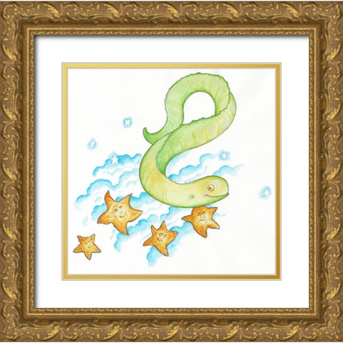 37C Gold Ornate Wood Framed Art Print with Double Matting by Bell, Bill