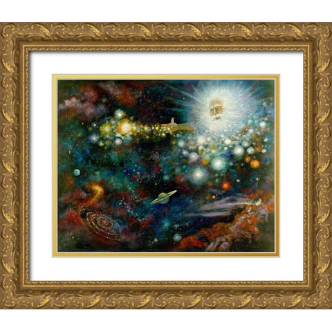 Let There Be Light Gold Ornate Wood Framed Art Print with Double Matting by Bell, Bill
