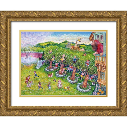 The Selfish Giant #9 Gold Ornate Wood Framed Art Print with Double Matting by Bell, Bill