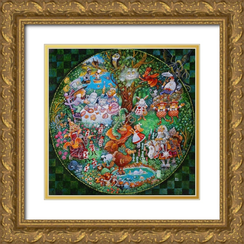 Another Day In Wonderland Gold Ornate Wood Framed Art Print with Double Matting by Bell, Bill