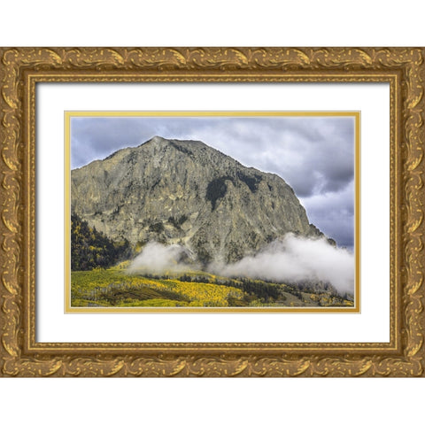 Angel Mountain Gold Ornate Wood Framed Art Print with Double Matting by Sherrell, Bill