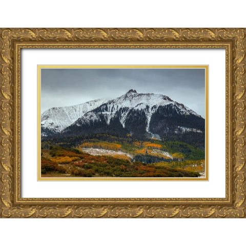 Colorado Seasons Gold Ornate Wood Framed Art Print with Double Matting by Sherrell, Bill