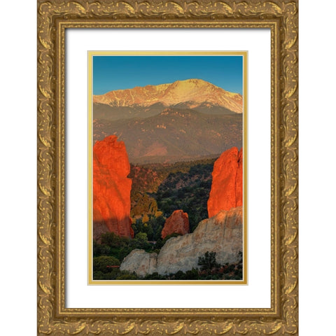 Gateway To Majesty Gold Ornate Wood Framed Art Print with Double Matting by Sherrell, Bill
