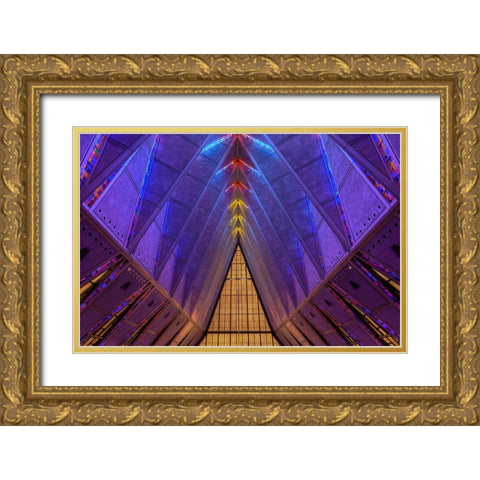 Inspirational Color Gold Ornate Wood Framed Art Print with Double Matting by Sherrell, Bill