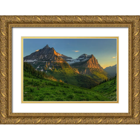 Mountains That Beckon Gold Ornate Wood Framed Art Print with Double Matting by Sherrell, Bill