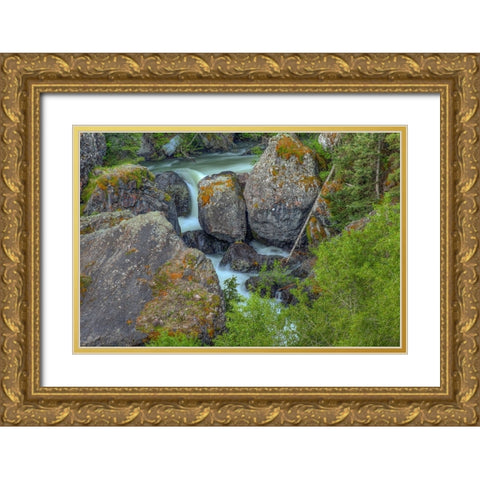 Rocks On A Grand Scale Gold Ornate Wood Framed Art Print with Double Matting by Sherrell, Bill