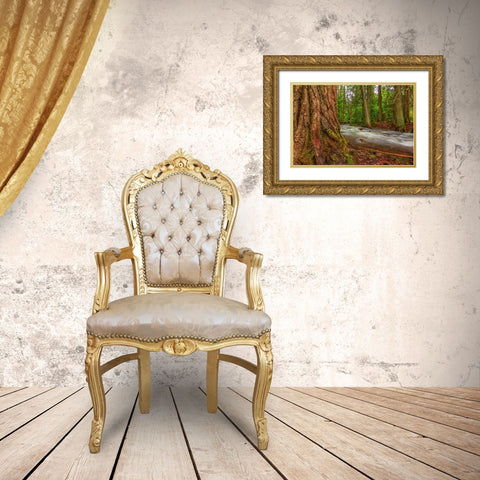 Woodsy Gold Ornate Wood Framed Art Print with Double Matting by Sherrell, Bill
