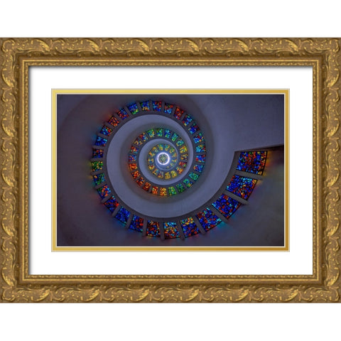 Faith Walk 1 Gold Ornate Wood Framed Art Print with Double Matting by Sherrell, Bill