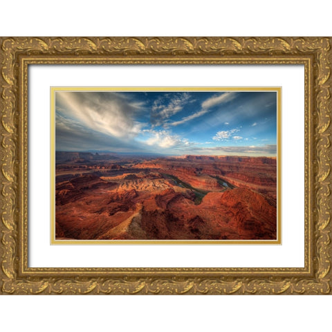Sunrise Over Dead Horse Canyon 3 Gold Ornate Wood Framed Art Print with Double Matting by Sherrell, Bill