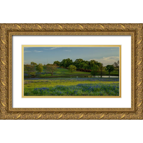 Twilight Serenity Gold Ornate Wood Framed Art Print with Double Matting by Sherrell, Bill