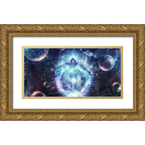 All From Nothing We Became Something Gold Ornate Wood Framed Art Print with Double Matting by Gray, Cameron