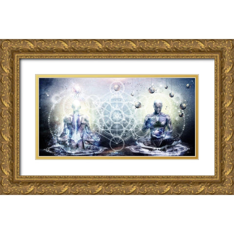 Experience So Lucid-Discovery So Clear Gold Ornate Wood Framed Art Print with Double Matting by Gray, Cameron