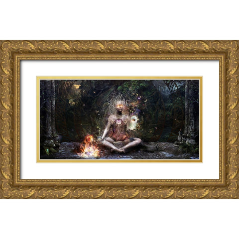 Sacrament For The Sacred Dreamers Gold Ornate Wood Framed Art Print with Double Matting by Gray, Cameron