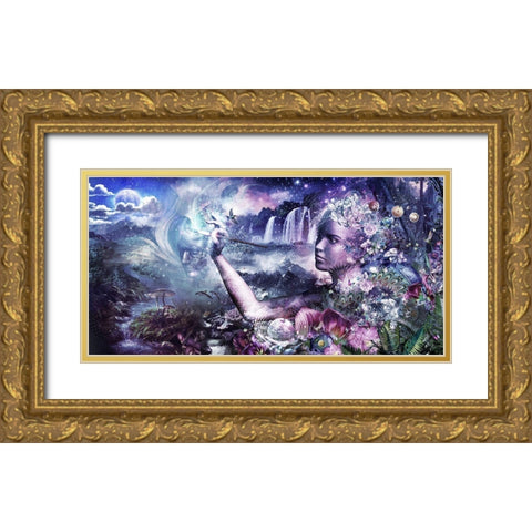 The Painter Gold Ornate Wood Framed Art Print with Double Matting by Gray, Cameron