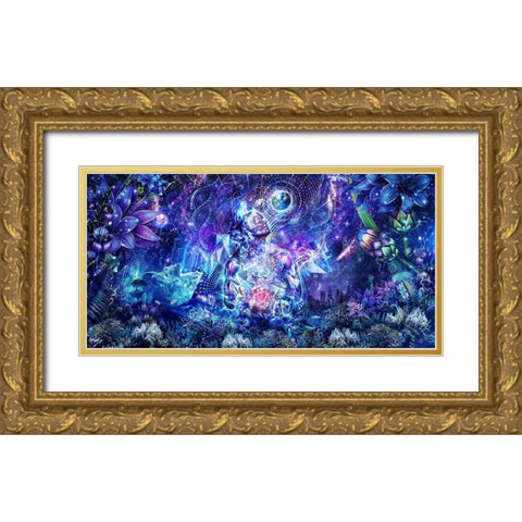 Transcension Gold Ornate Wood Framed Art Print with Double Matting by Gray, Cameron