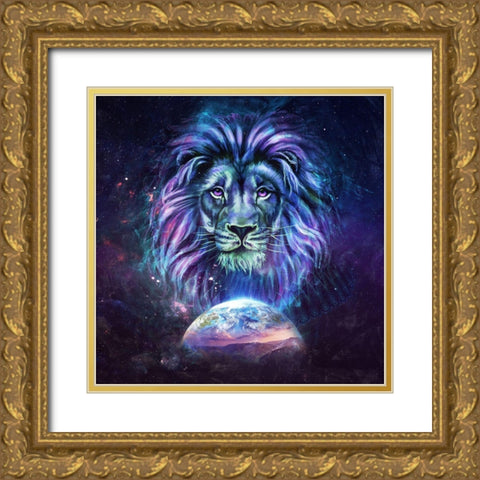 Guardian Gold Ornate Wood Framed Art Print with Double Matting by Gray, Cameron