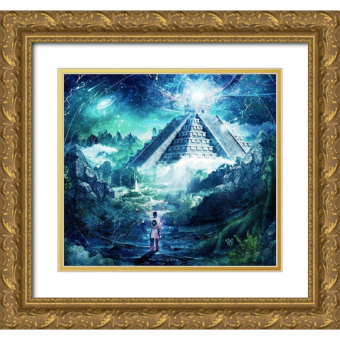 Journey Through A Dream Gold Ornate Wood Framed Art Print with Double Matting by Gray, Cameron