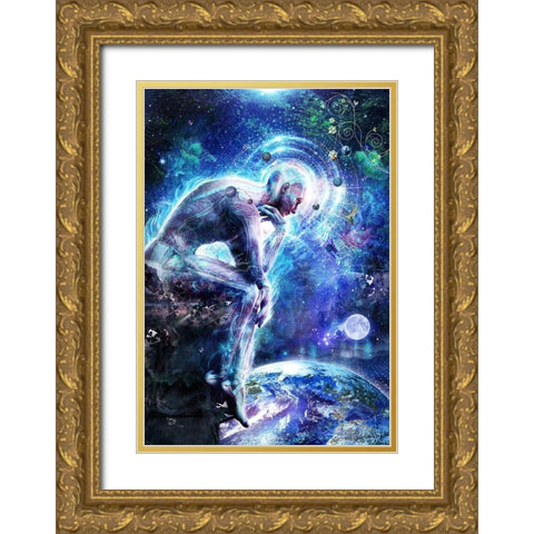 The Mystery Of Ourselves Gold Ornate Wood Framed Art Print with Double Matting by Gray, Cameron