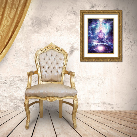 On The Edge Of Harmony Gold Ornate Wood Framed Art Print with Double Matting by Gray, Cameron