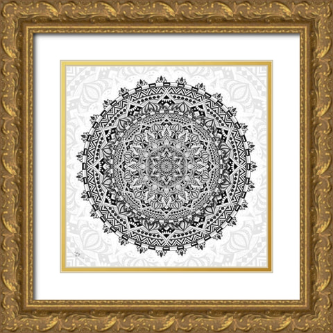 Balance Gold Ornate Wood Framed Art Print with Double Matting by Gray, Cameron