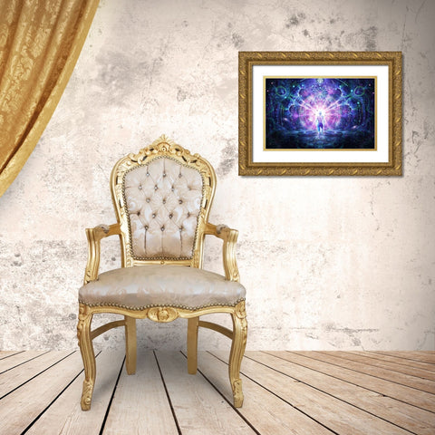 Conscious Self Gold Ornate Wood Framed Art Print with Double Matting by Gray, Cameron