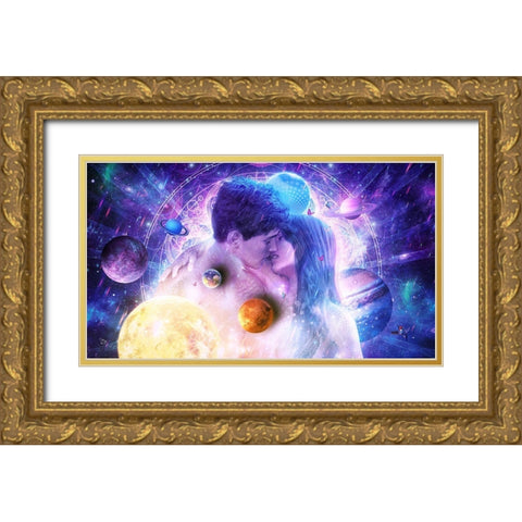 Endless Moment Gold Ornate Wood Framed Art Print with Double Matting by Gray, Cameron
