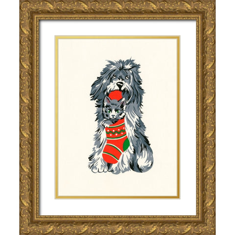 C-911 Gold Ornate Wood Framed Art Print with Double Matting by Crockett Collection