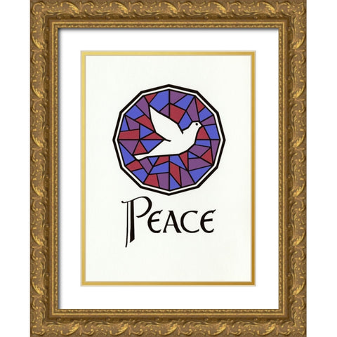 C-0080 Gold Ornate Wood Framed Art Print with Double Matting by Crockett Collection